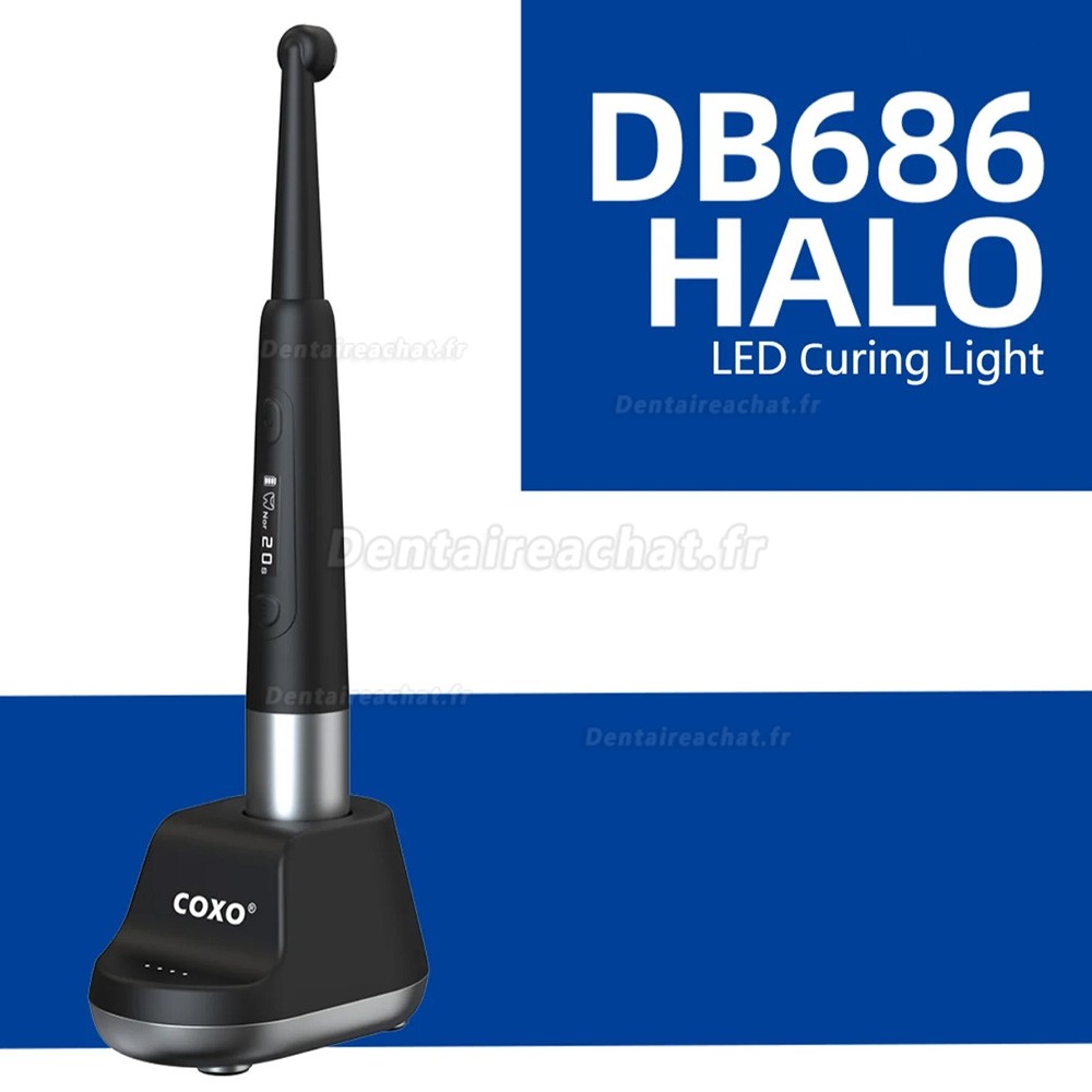 Lampe à photopolymériser LED Yusendent DB686 Halo avec détecteur de caries